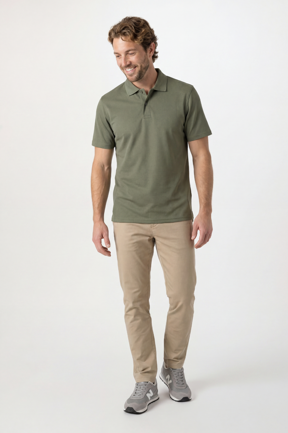 Image of Henbury Men's Coolplus® Polo Shirt Olive