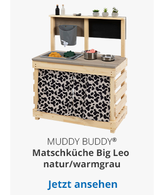 MUDDY BUDDY®  Matschküche Big Leo natur/warmgrau
