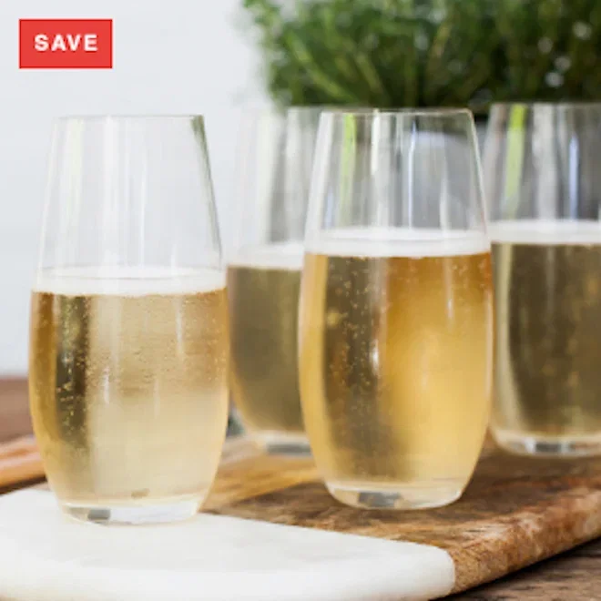 Riedel O Stemless Champagne Glasses, Set of 2