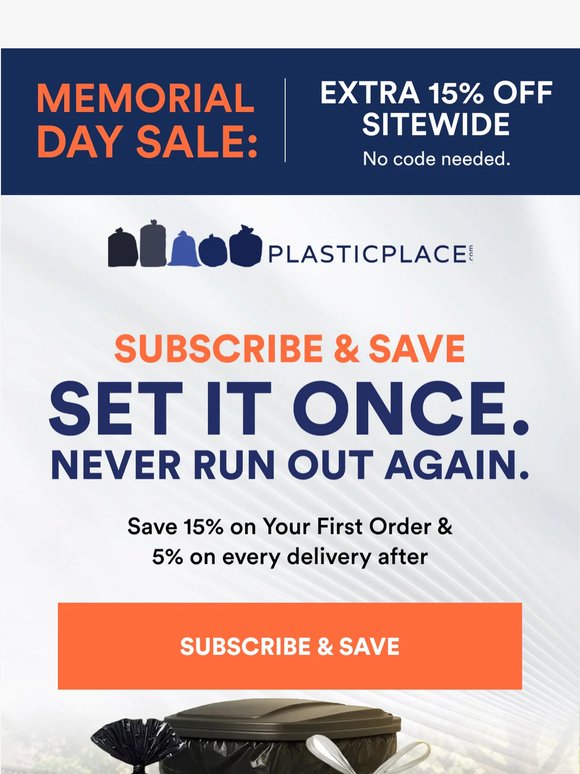 Your Last Trash Bag Order (Ever)