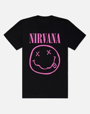 Nirvana Glow in the Dark Smiley Face Logo T Shirt