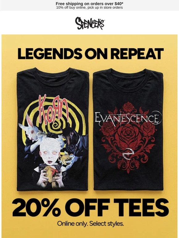 🎶 Evanescence, Korn & more