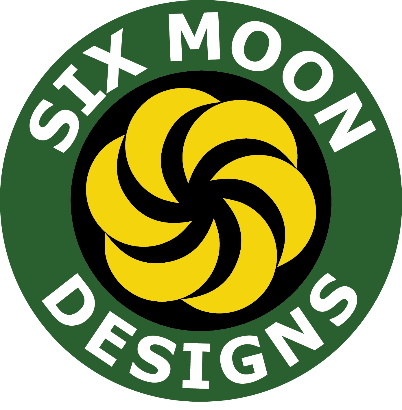 six moon designs logo in front of snowy tent
