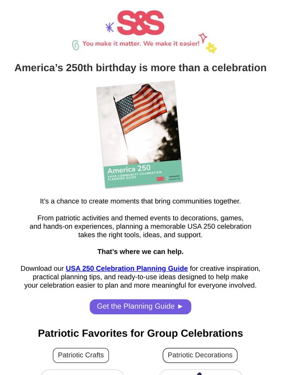 America Turns 250 - Start Planning Your Celebration!
