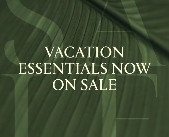 The season of escapes is approaching — discover your vacation must-haves, now up to 50% off.