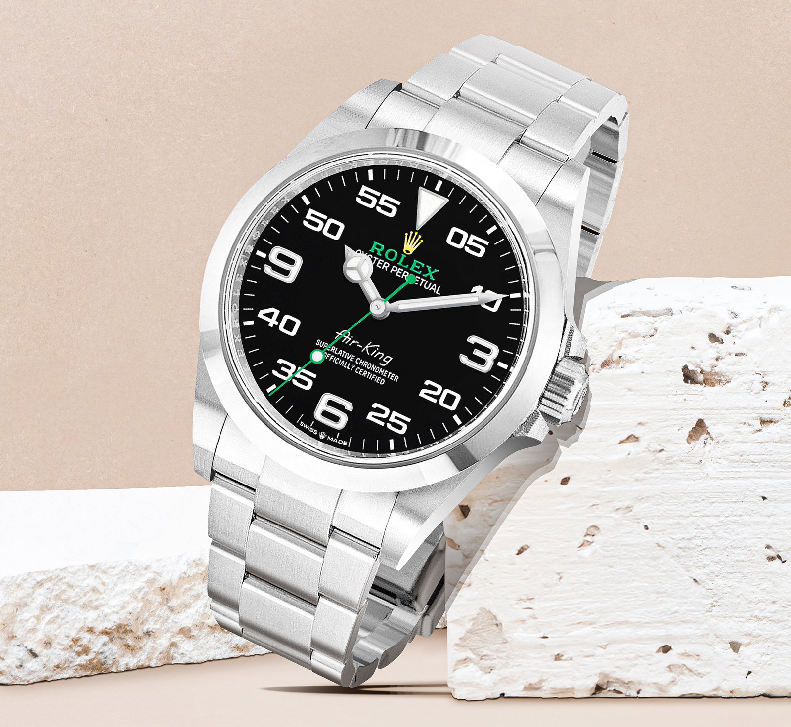 Oyster Perpetual Air-King Black Dial Men's Watch 126900-0001