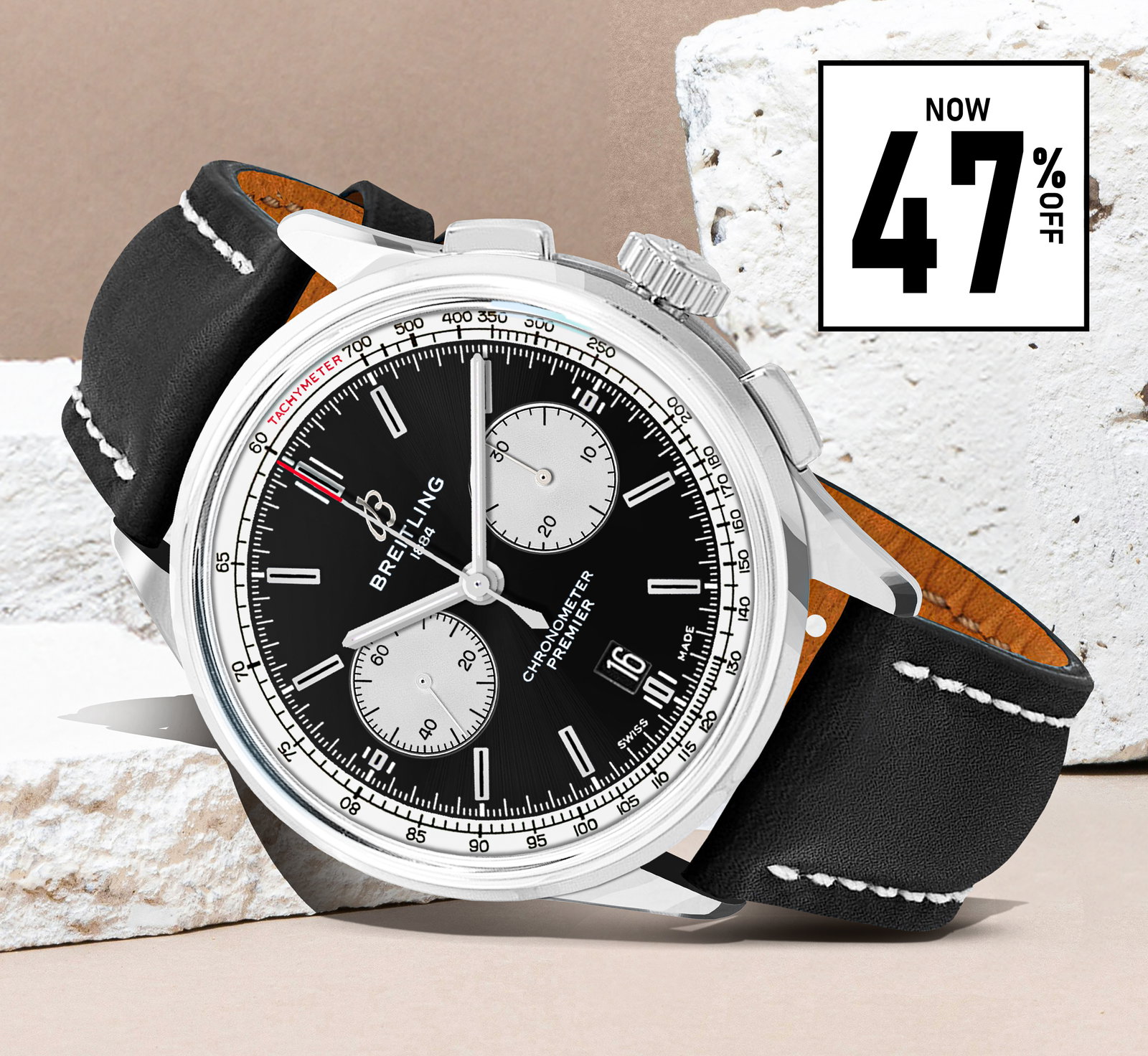 Premier B01 Chronograph 42 Steel Men's Watch AB0118371B1X3
