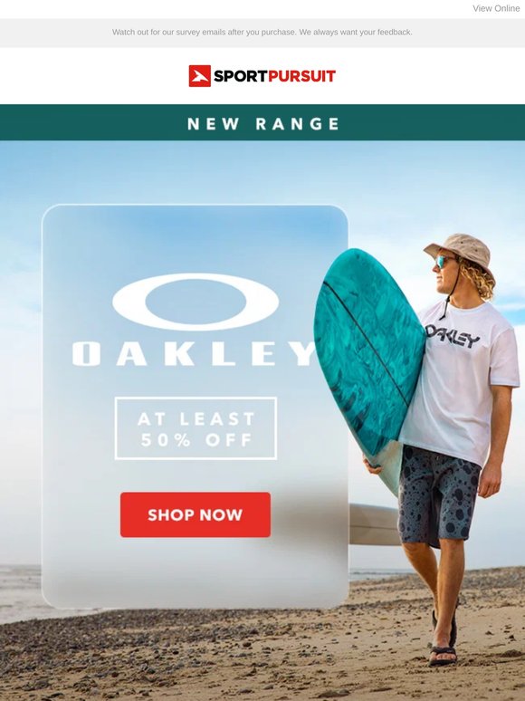 Oakley Lifestyle - New Range - At Least 50% Off + More