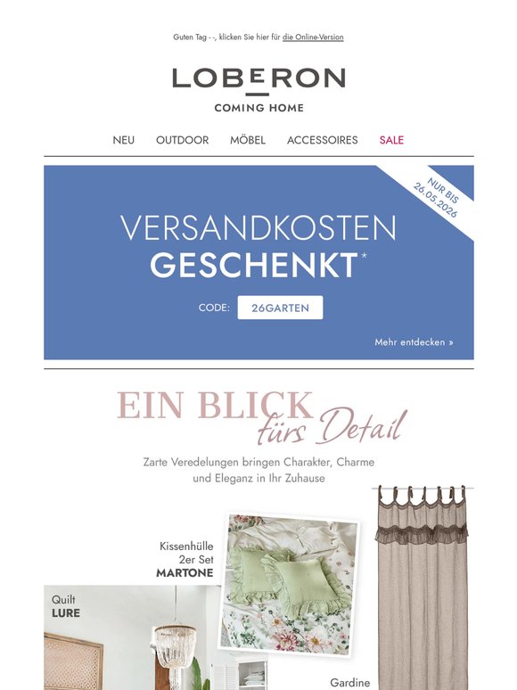 Wir schenken Ihnen die Versandkosten 🎁