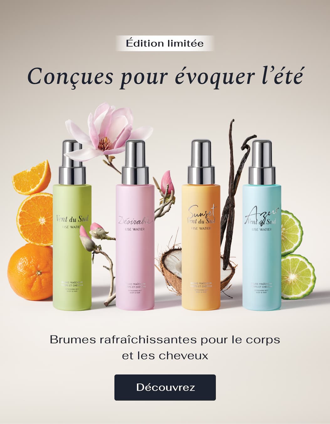 Brumes Fraîcheur corps et cheveux