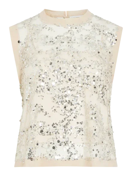 Rouge Edit Leona top silver