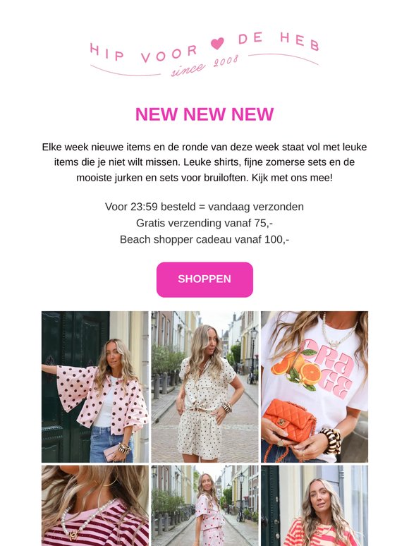 Deze nieuwe items wil je zien! Psst.. al geshopt in onze Mid Season Sale?