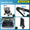 Foldable Shopping Cart Trolley Mobile Personal Collapsible Grocery Utility Tote Bag Basket Portable Folding Rolling Market Travel Granny Wheels 2 Tier