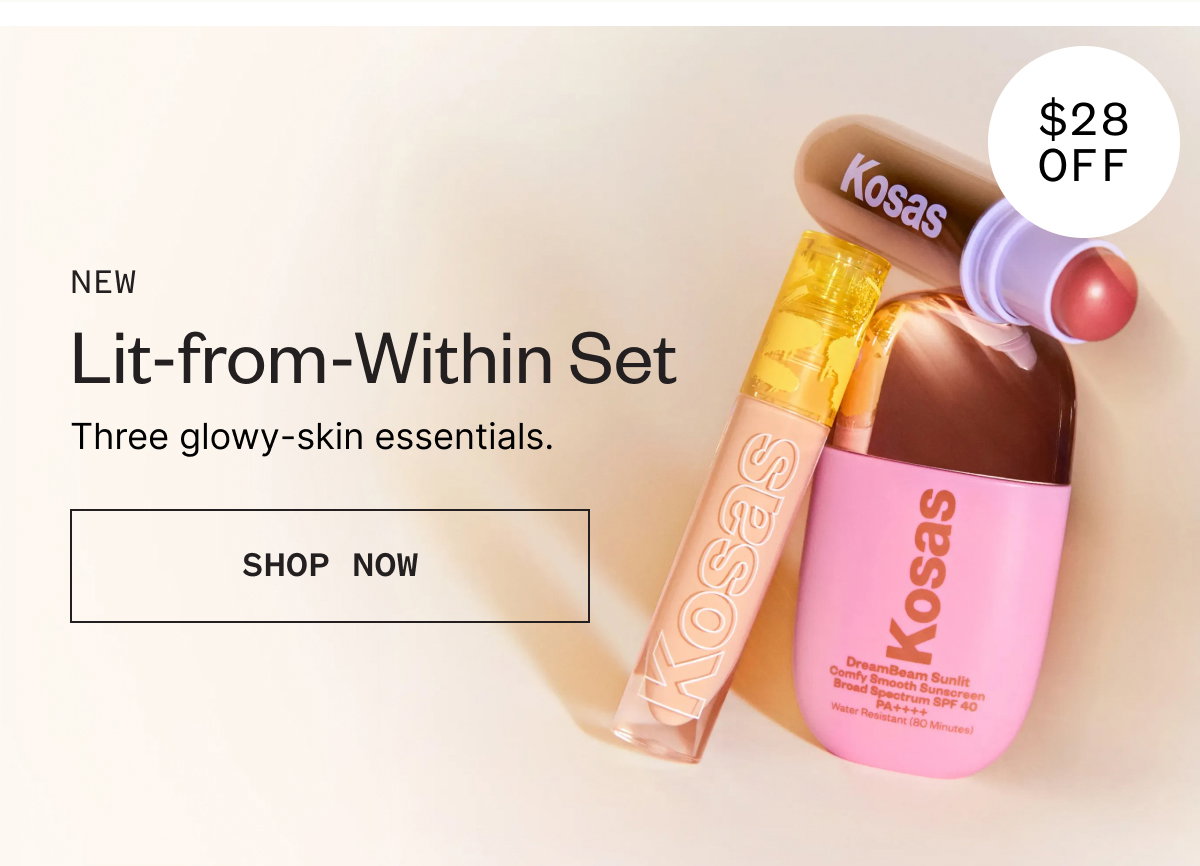 Shop Lit-from-Within Set | Three glowy-skin essentials.