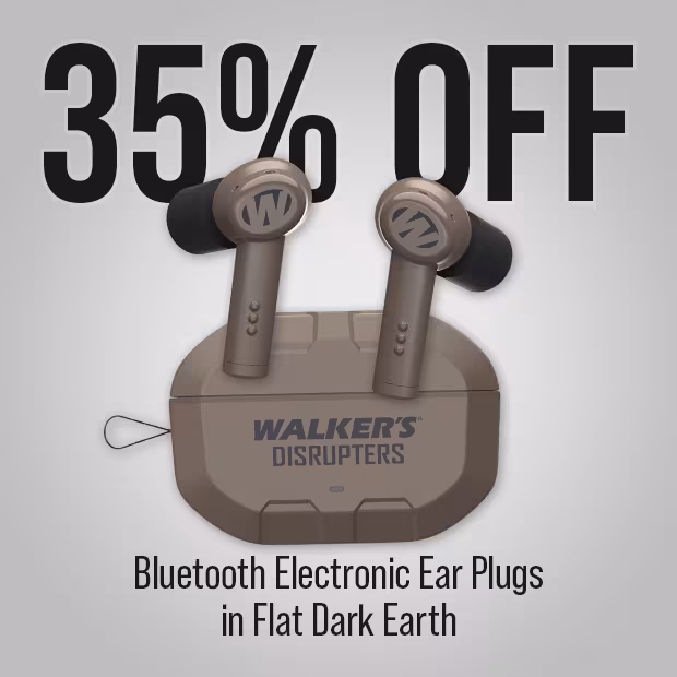 Walkers Disrupter Bluetooth Ear Plugs in Flat Dark Earth