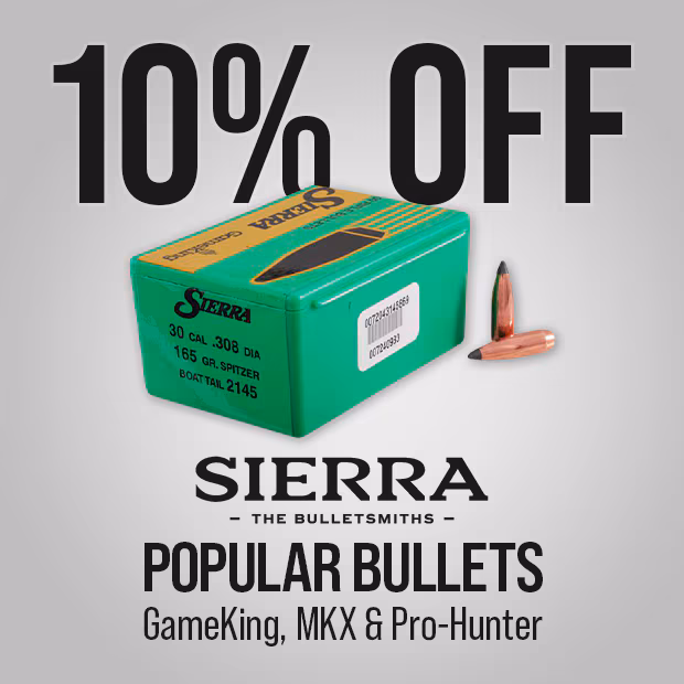 Sierra Popular Bullets: GameKing, MKX & Pro-Hunter