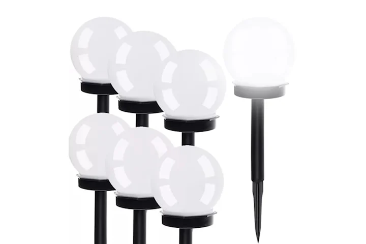 Solcellslampor / Trädgårdslampor med LED och skymningssensor 6-pack