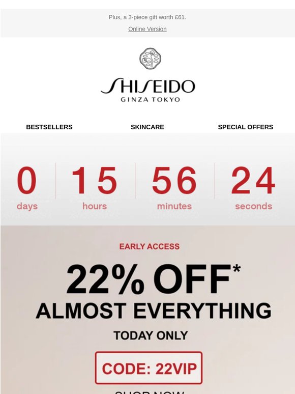 22% Off Starts Now | 24 Hours Only.