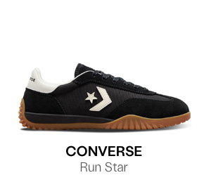 Converse Run Star Trainer Sneakers in Black/White/Gum