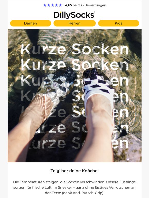 Endlich Füsslinge, die nicht rutschen! ☀️🧦