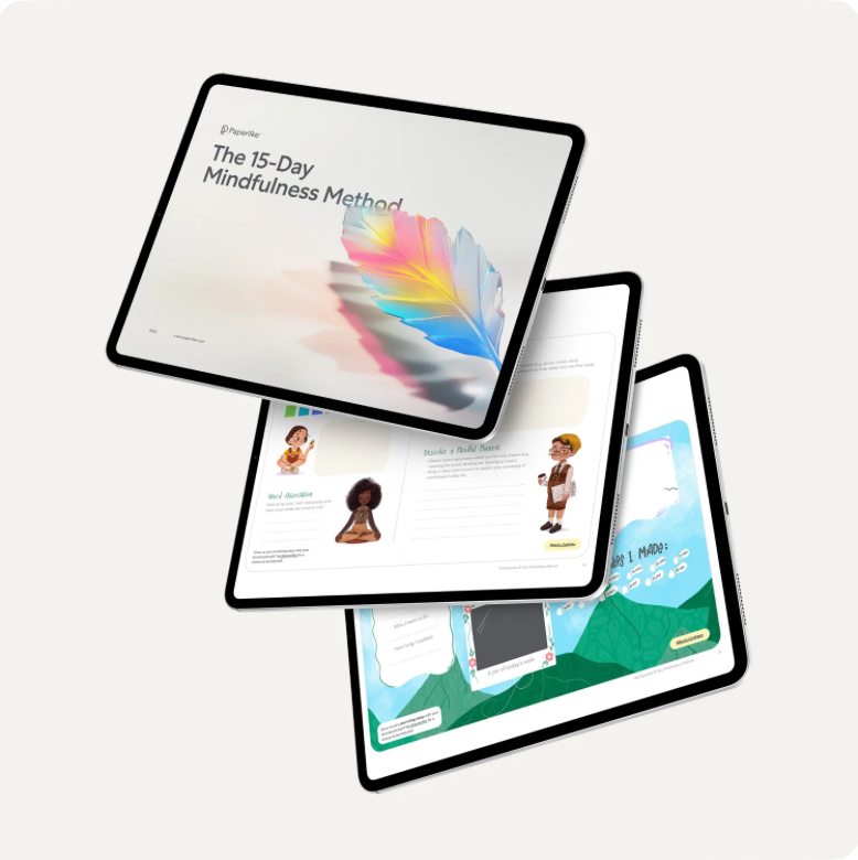 The Paperlike 15-Day Mindfulness Method. A journal to help you explore mindfulness.