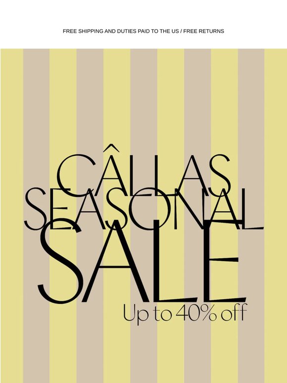 Spring Sale - Up to 40% off
