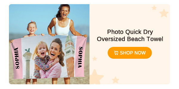 Photo Quick Dry Oversized Beach Towel