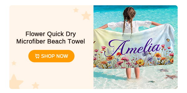 Flower Quick Dry Microfiber Beach Towel