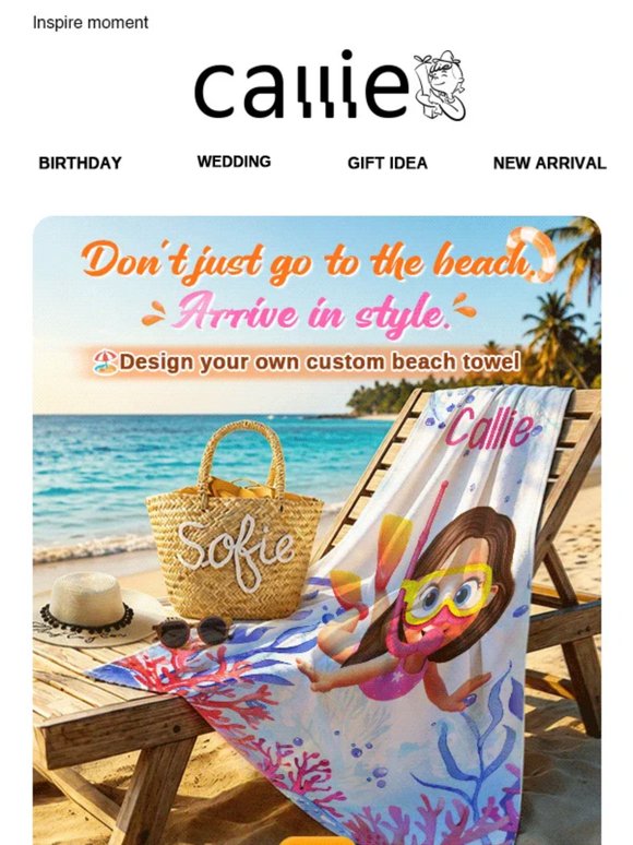 Be the main character at the beach