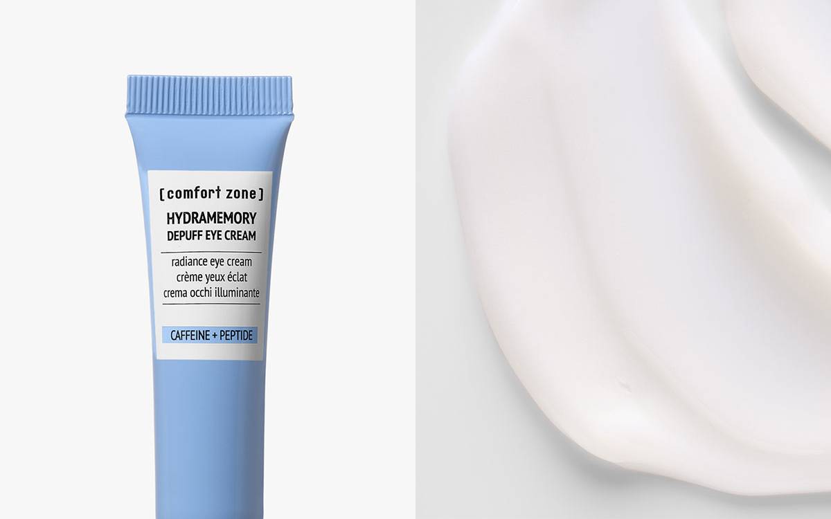 Hydramemory Depuff Eye Cream and texture