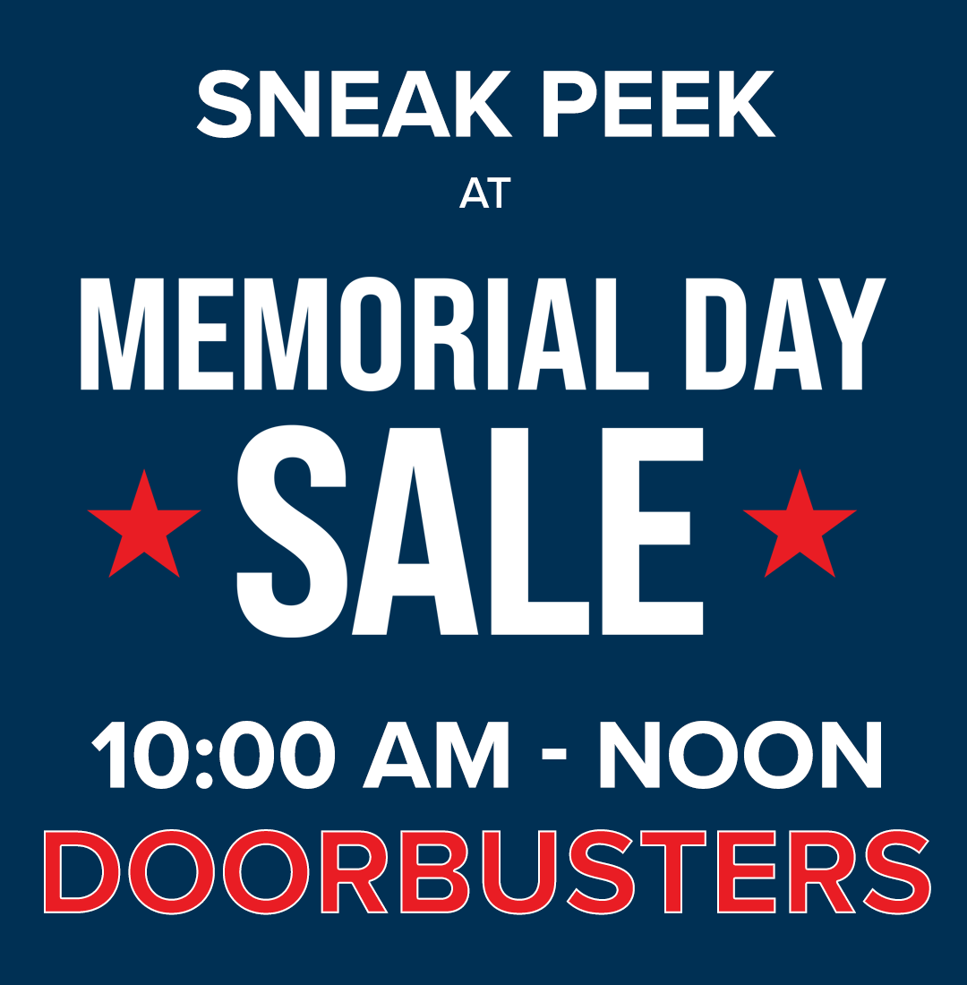 Memorial Day 2026 Doorbusters Preview Header