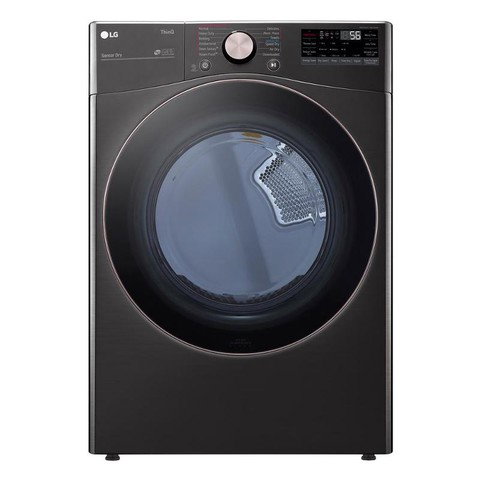 Ultra Large Capacity Smart Front Load Electric Dryer with TurboSteam™ and Built-In Intelligence - 7.4 cu. ft. Black Stainless Steel