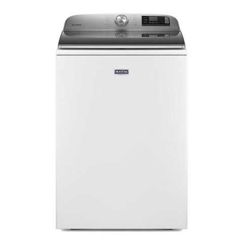 Maytag Smart Top Load Washer with Extra Power Button - 5.3 Cu. Ft. White