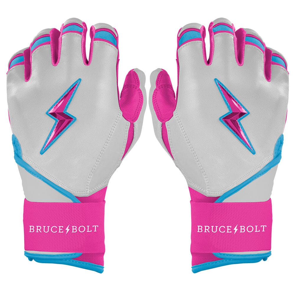 Perfect Game Collab Series Long Cuff Batting Gloves - Summer Swirl