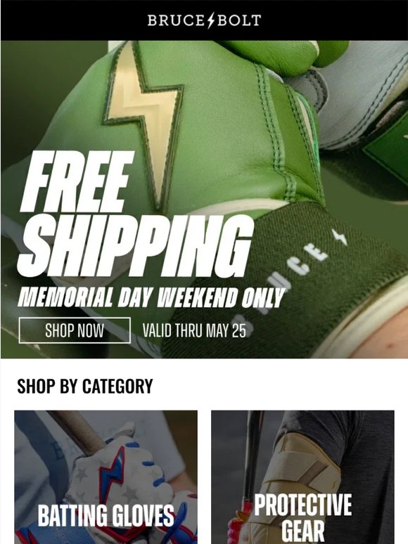Memorial Day FREE Shipping Weekend Start Now