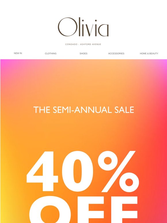 PSST...40% OFF NEW STYLES!