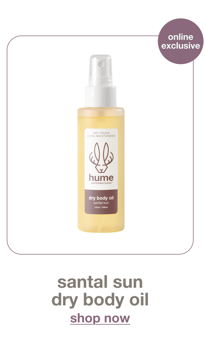 santal sun dry body oil