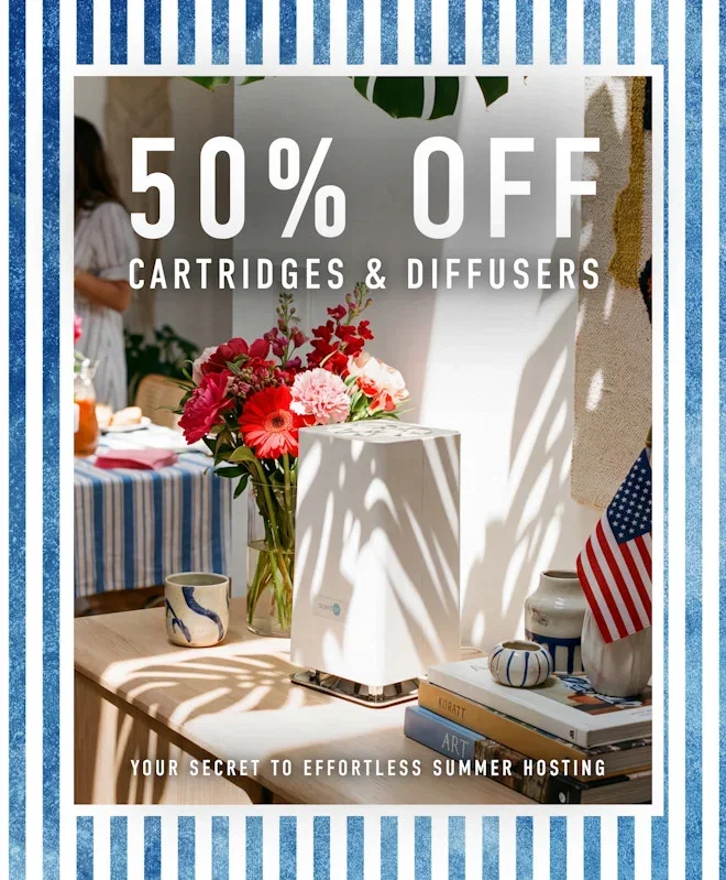 Enjoy 50% Off Cartridges & Diffusers