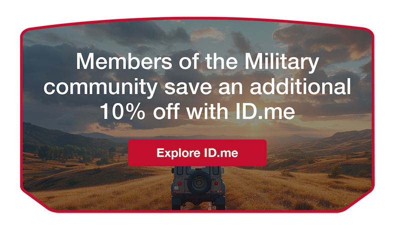 Members of the Military community save an additional 10% off with ID.me [Learn More]