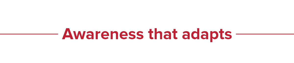Awareness that adapts