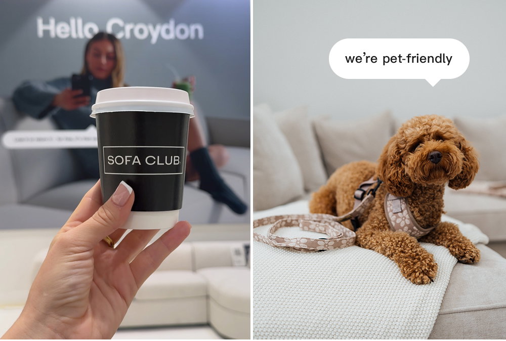 Croydon Showroom. Pet friendly. 