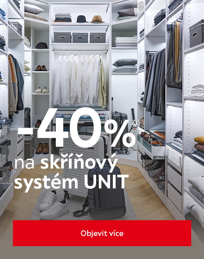 Sleva 40 % na skříňový systém UNT