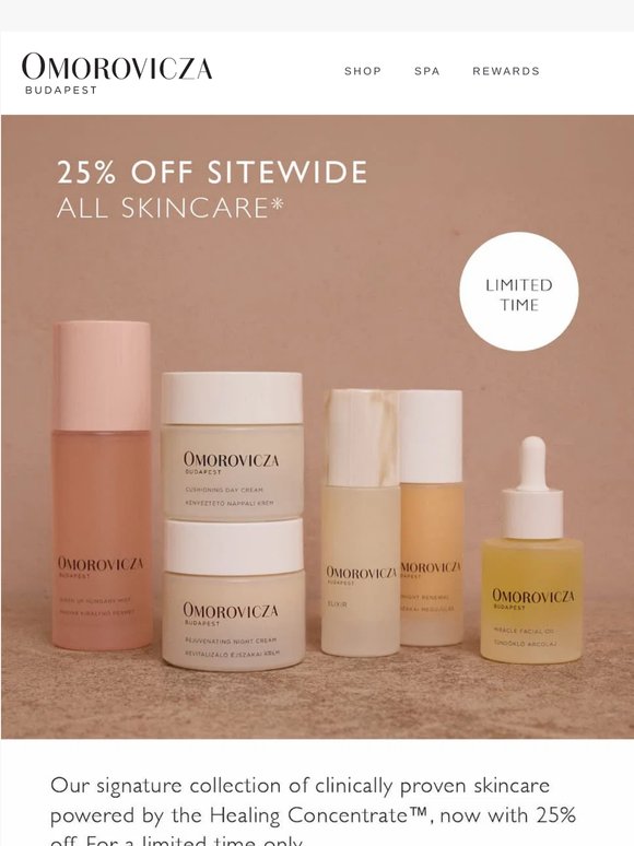 25% OFF SITEWIDE