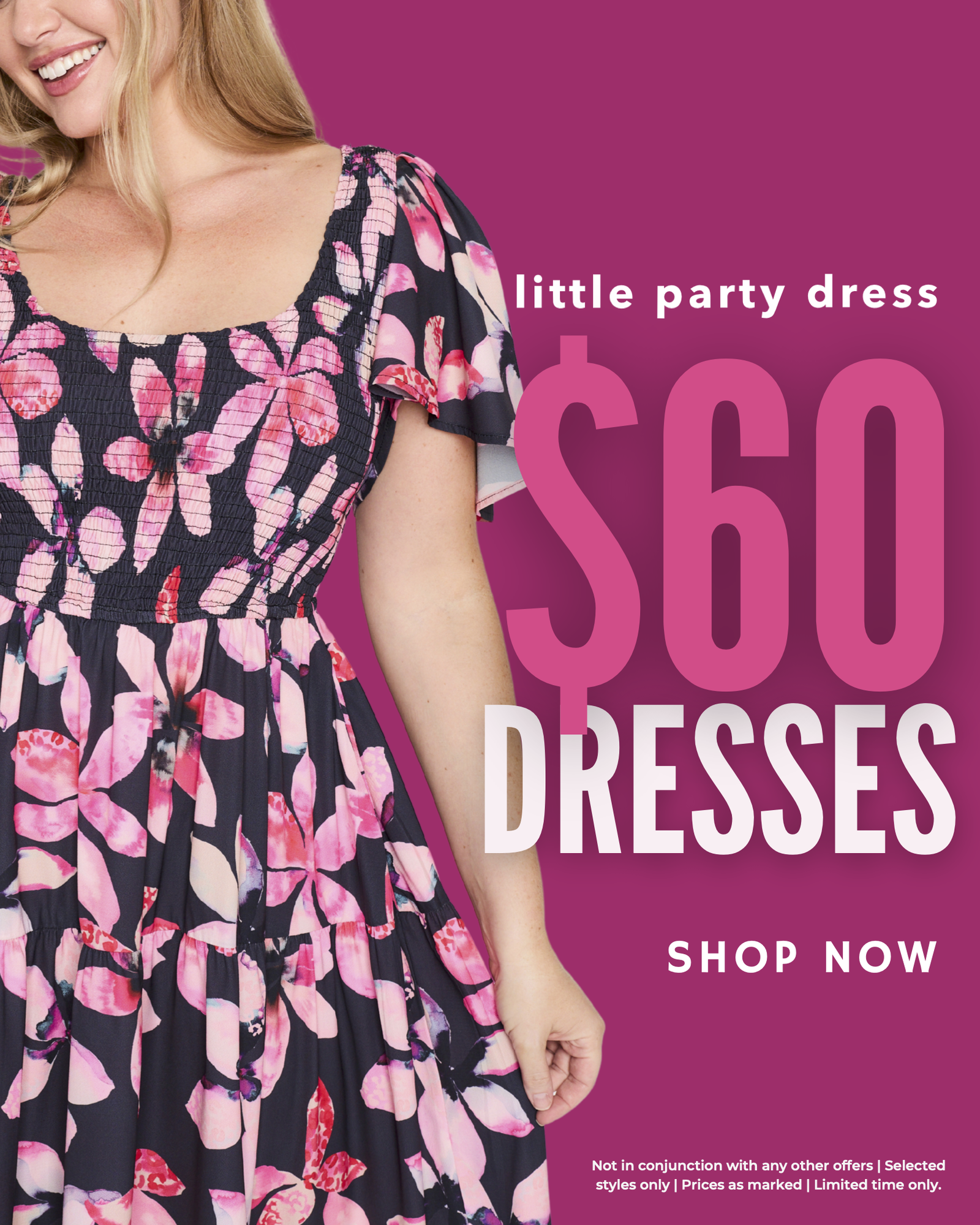 SHOP $60 Dresses - Limited Time