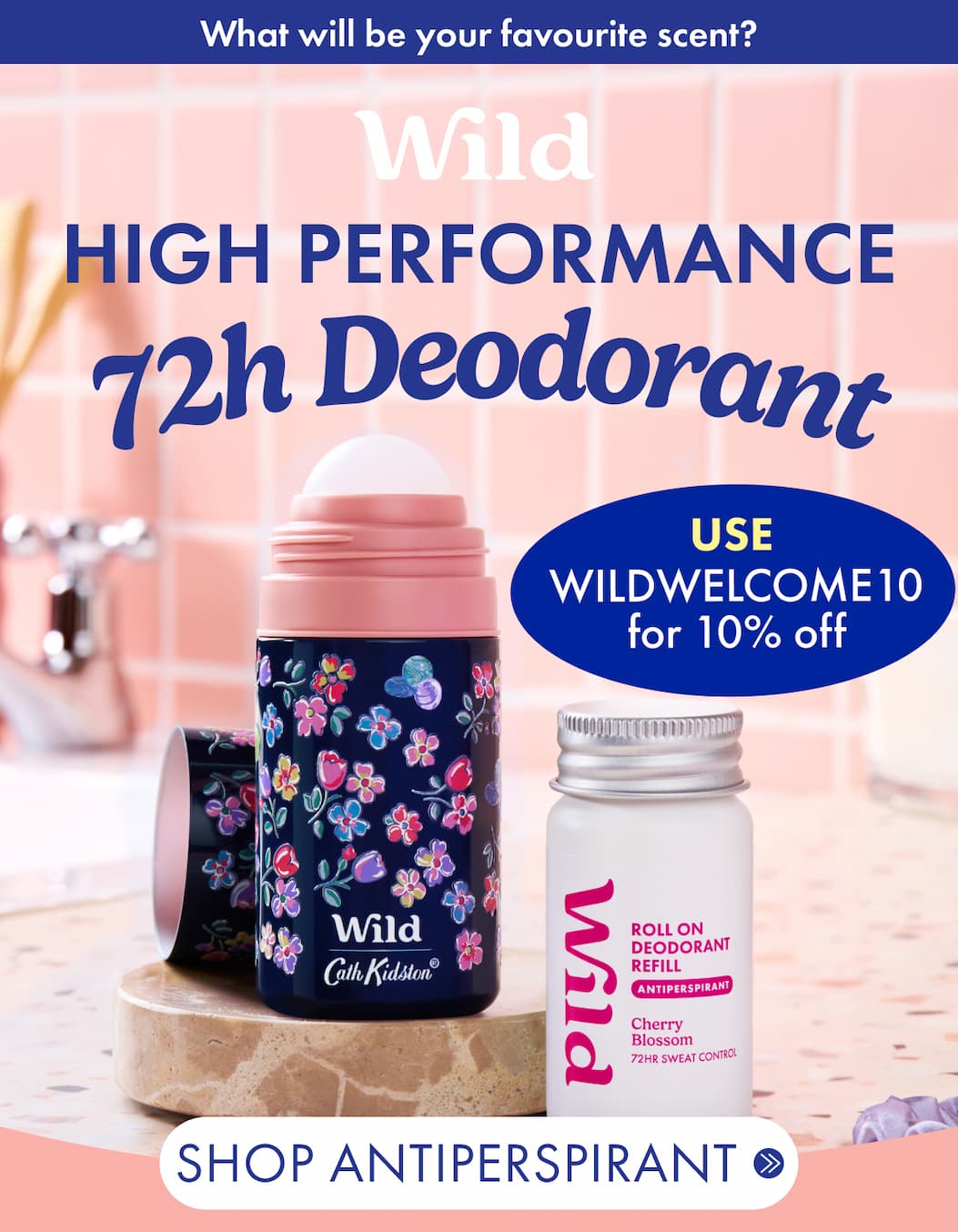 Antiperspirant: High Performance, 72hr Deodorant