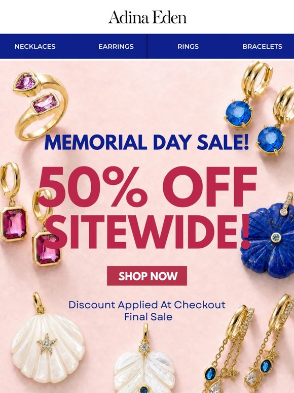 50% OFF WEEKEND SALE ☀️
