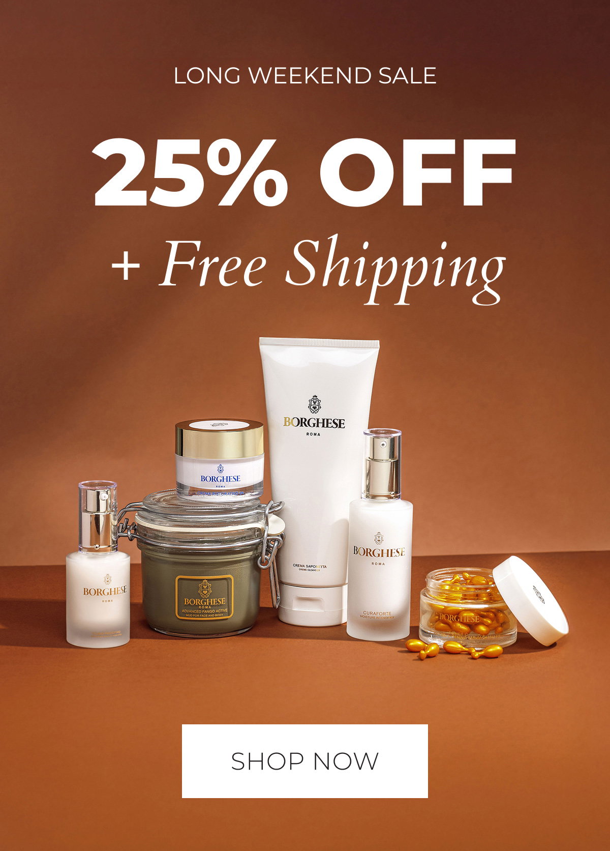 Long Weekend Sale: 25% Off + Free Shipping. Shop Now