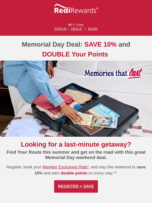 Save 10% + Earn DOUBLE Points
