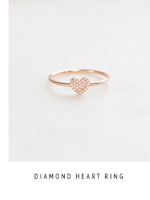 Diamond Heart Ring - roségold 