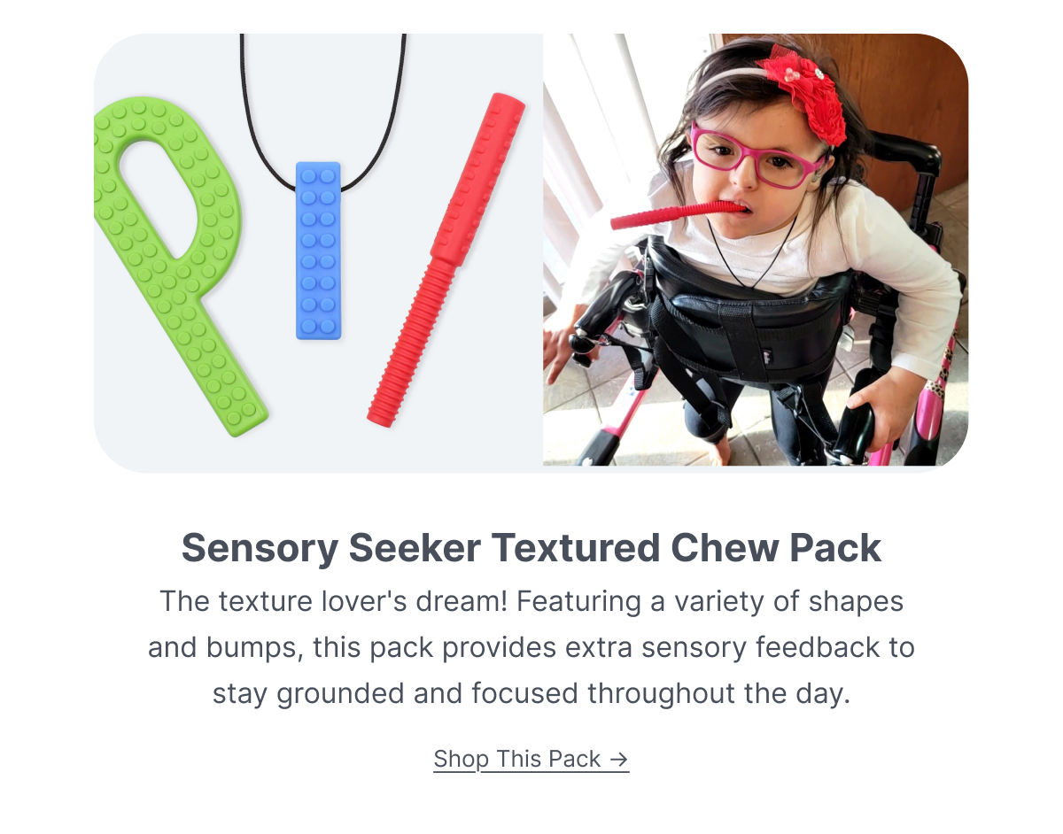 Shop Sensory Seeker Textured Chew Pack